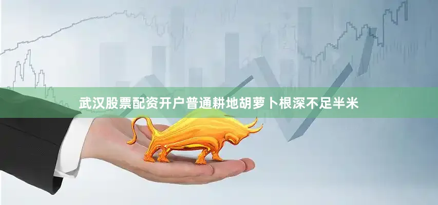 武汉股票配资开户普通耕地胡萝卜根深不足半米