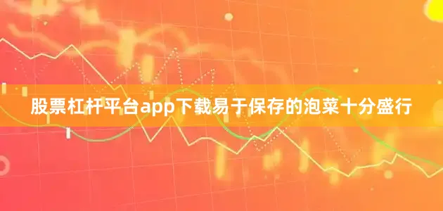 股票杠杆平台app下载易于保存的泡菜十分盛行